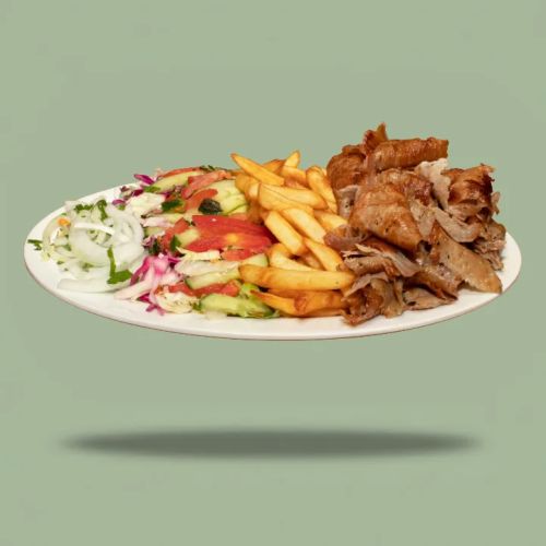 Döner Teller mit Pommes