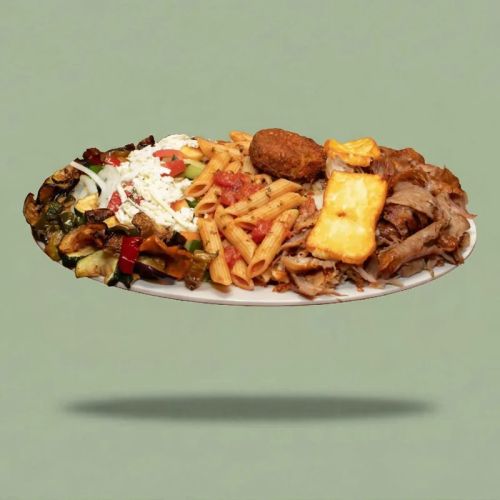 Special Döner Teller mit Nudeln