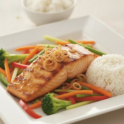 Lachs Teriyaki